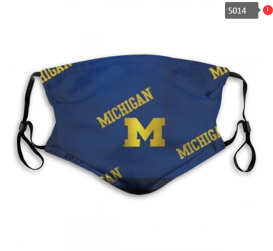 NCAA Michigan Wolverines Dust mask with filter->ncaa dust mask->Sports Accessory
